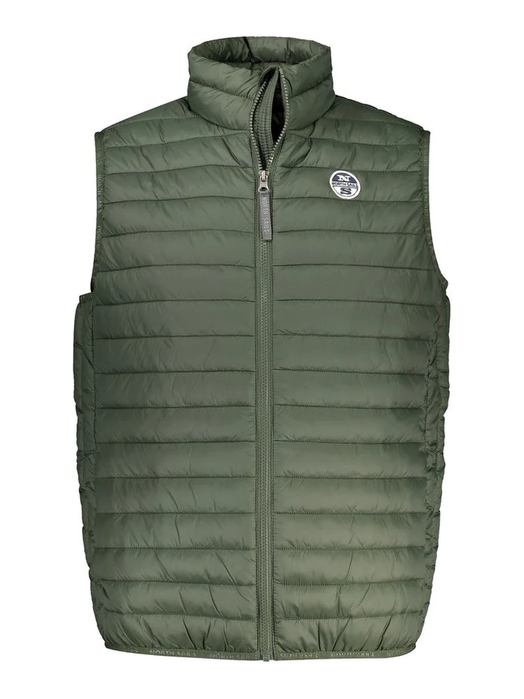 Verde Poliammide Mens Vest