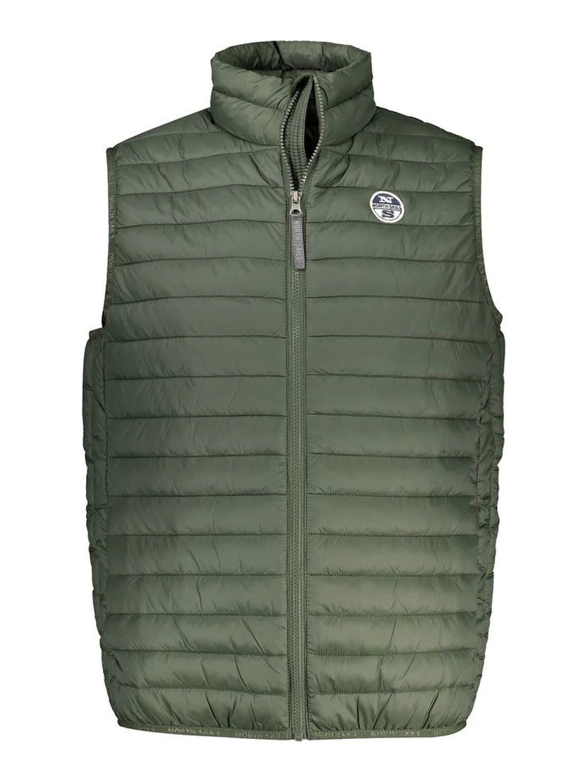 Verde Poliammide Mens Vest