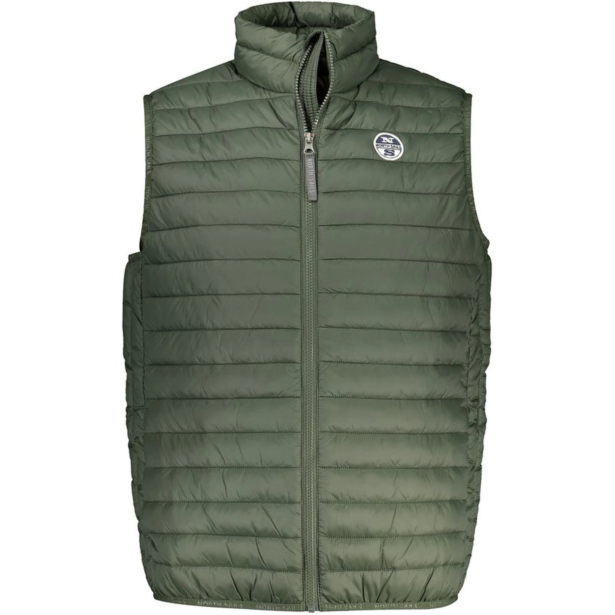 Verde Poliammide Mens Vest