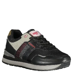 Black Polyurethane Men Sneaker
