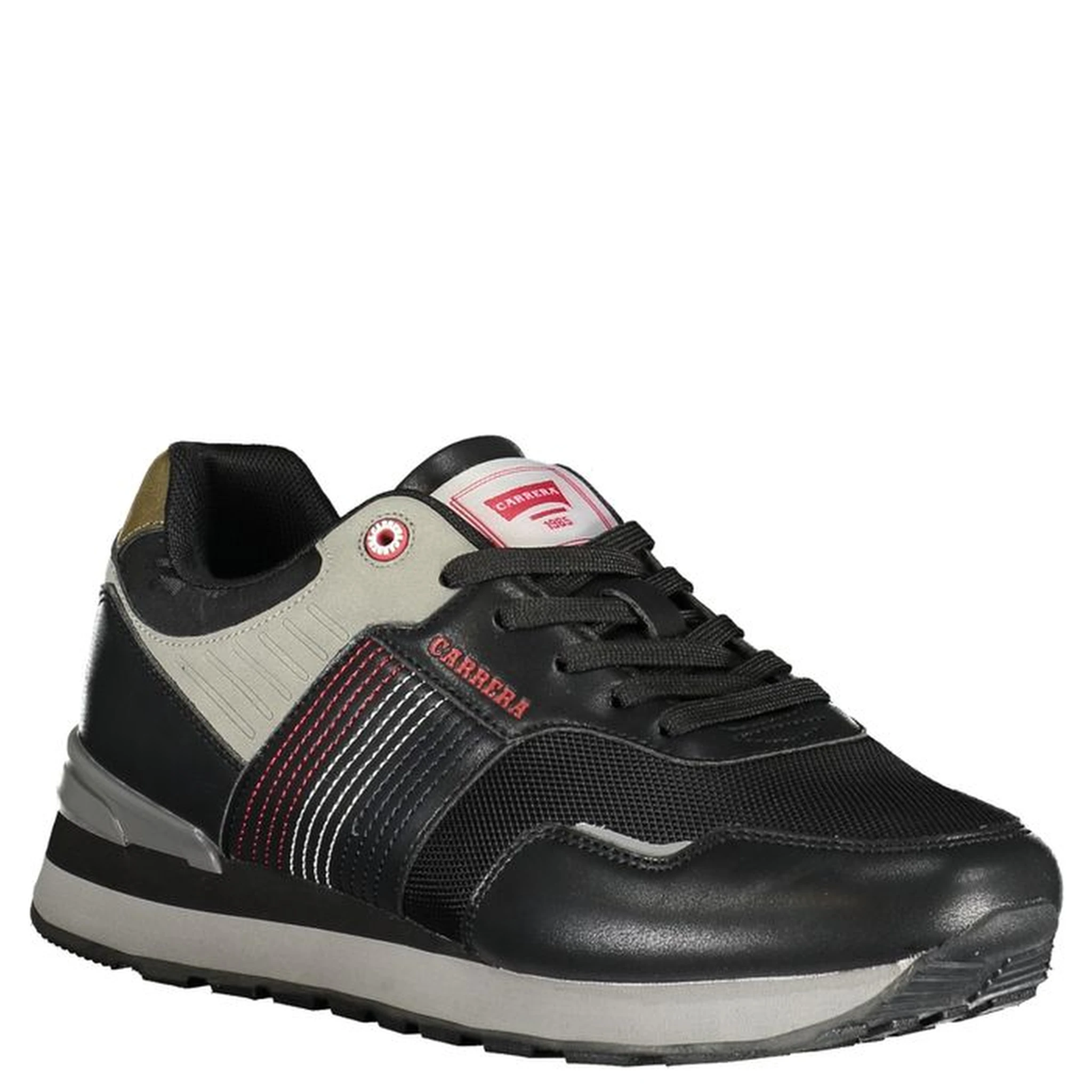 Black Polyurethane Men Sneaker