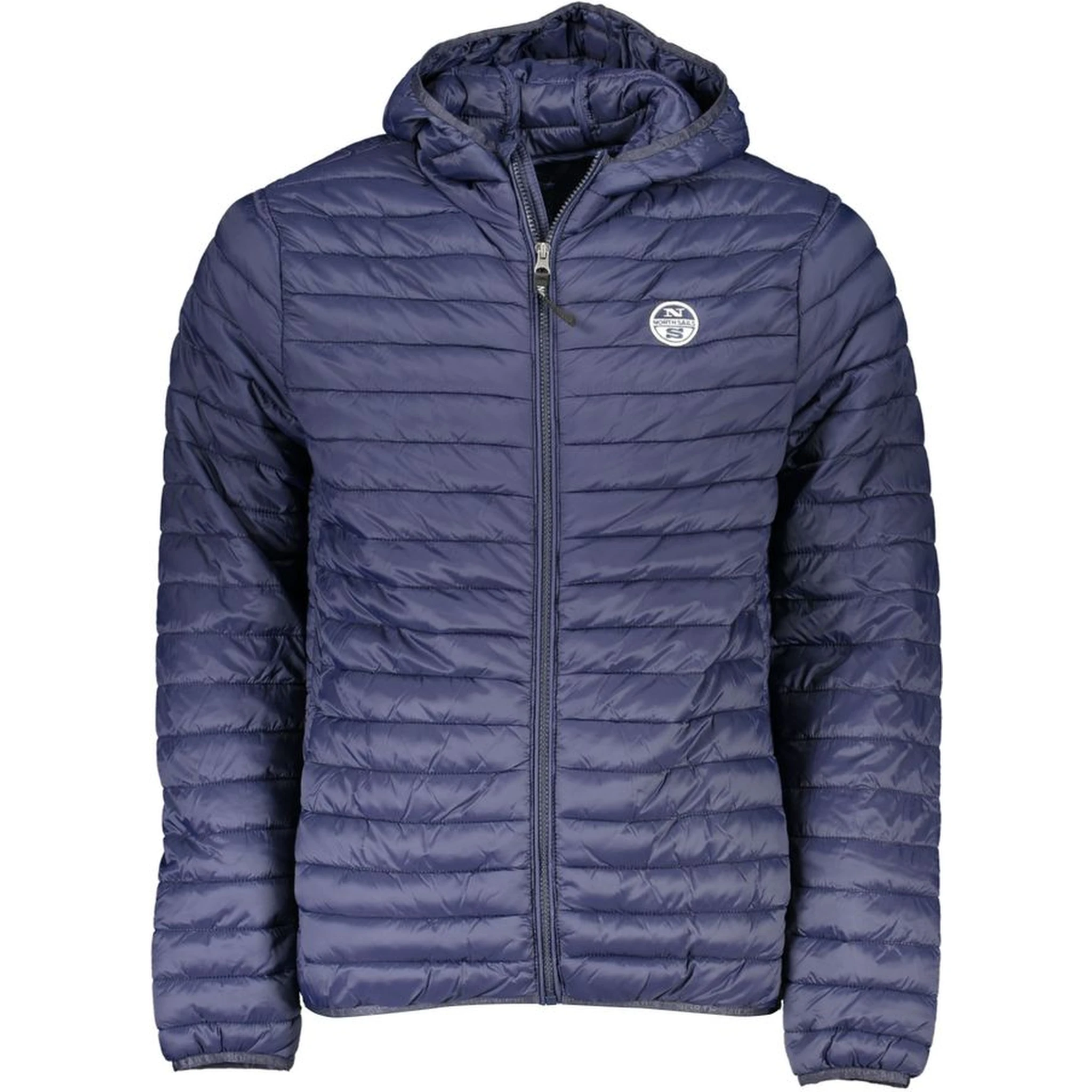 Blue Polyamide Men Jacket