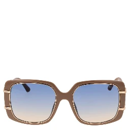 Brown Metal & Plastic Sunglasses