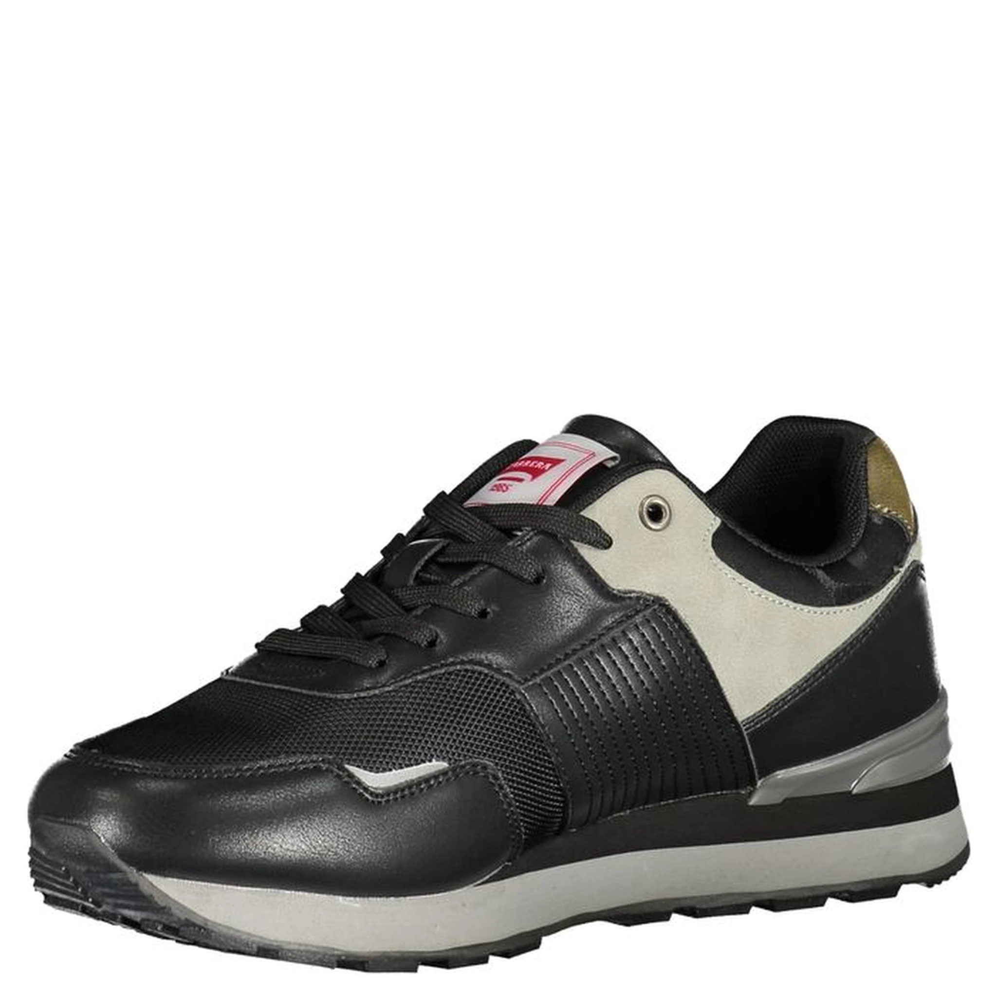 Black Polyurethane Men Sneaker