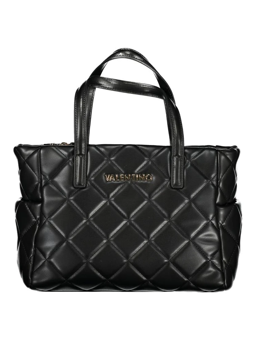 Black Polyurethane Women's Handbag