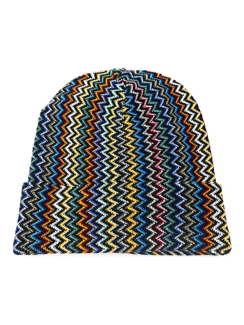 Multicolor Wool Men Hat
