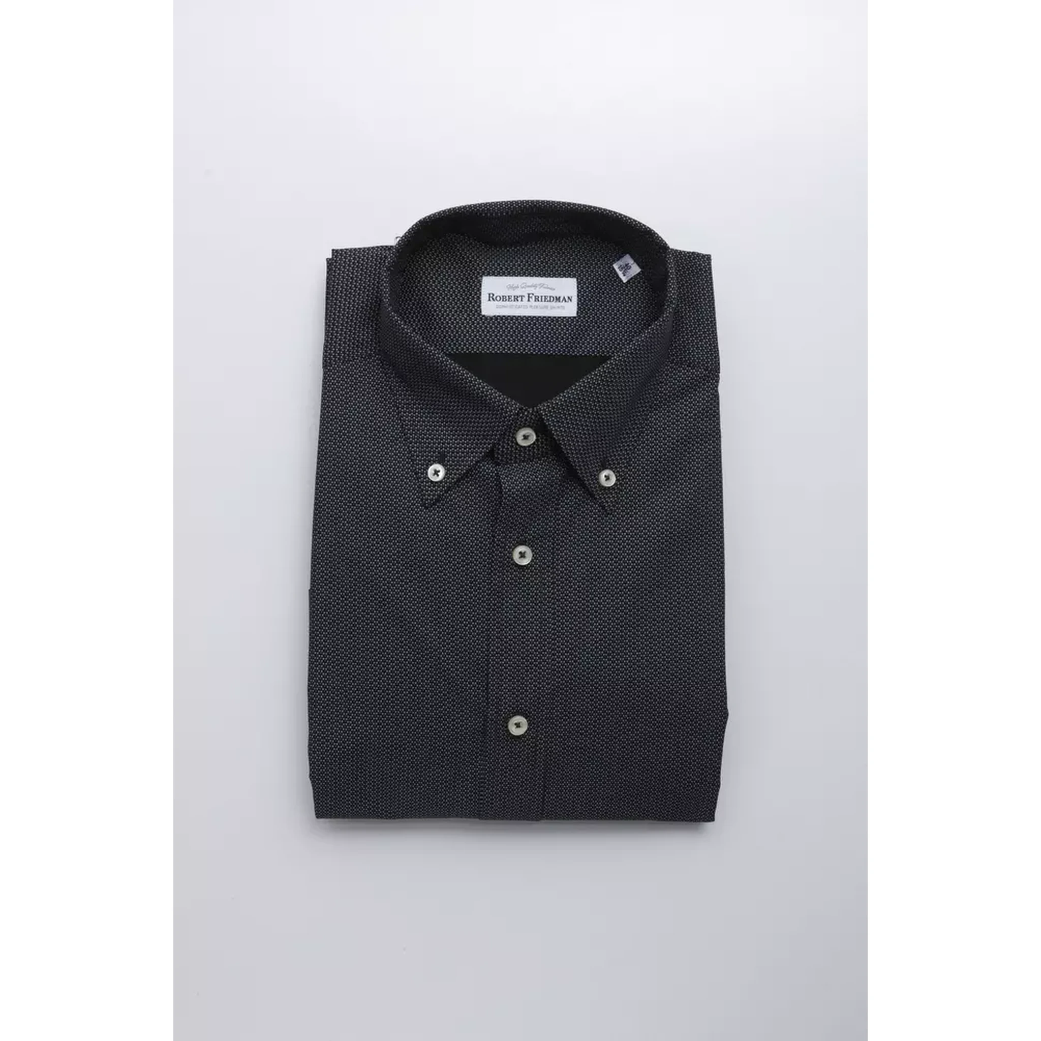 Black Cotton Men Shirt
