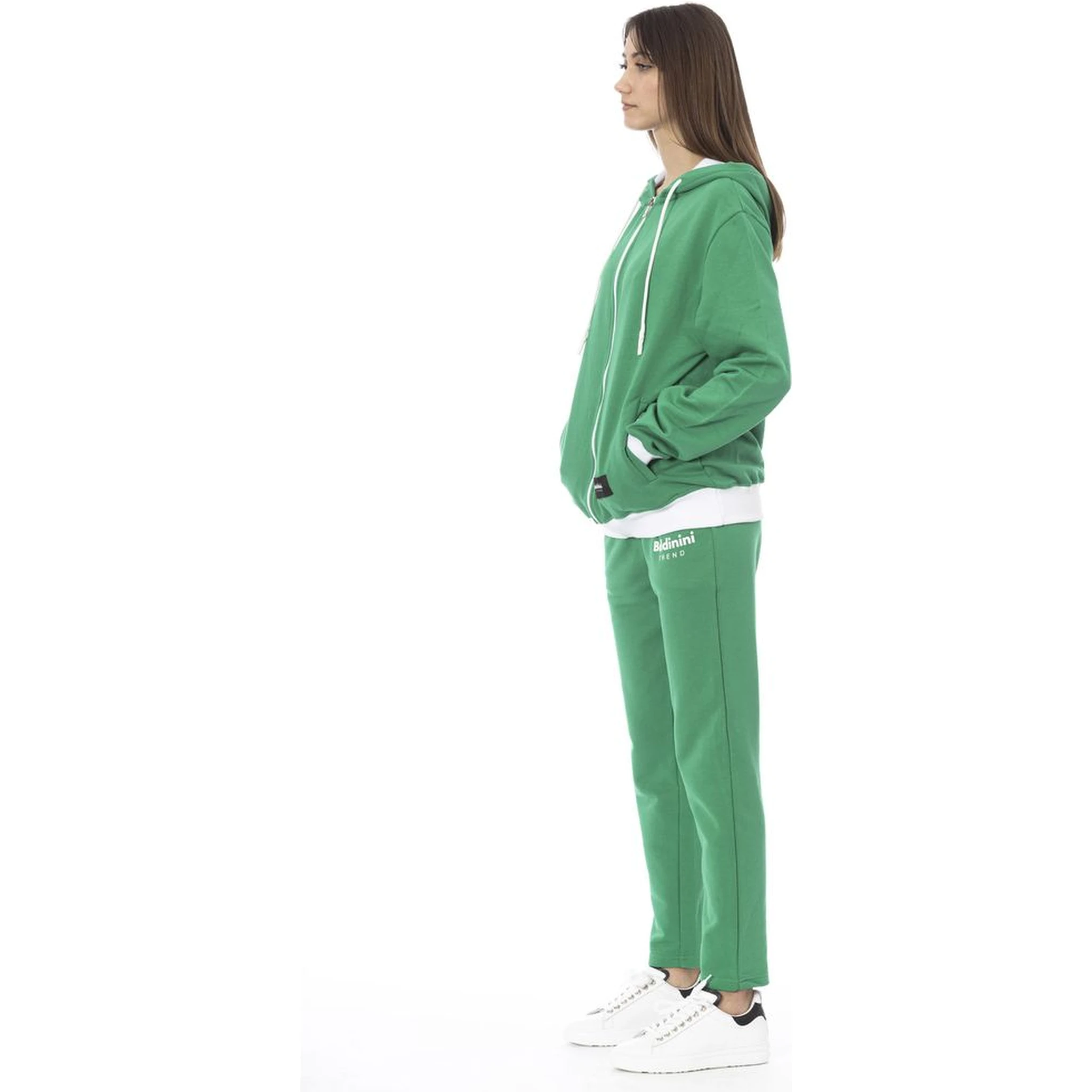 Green Cotton Women Sweater