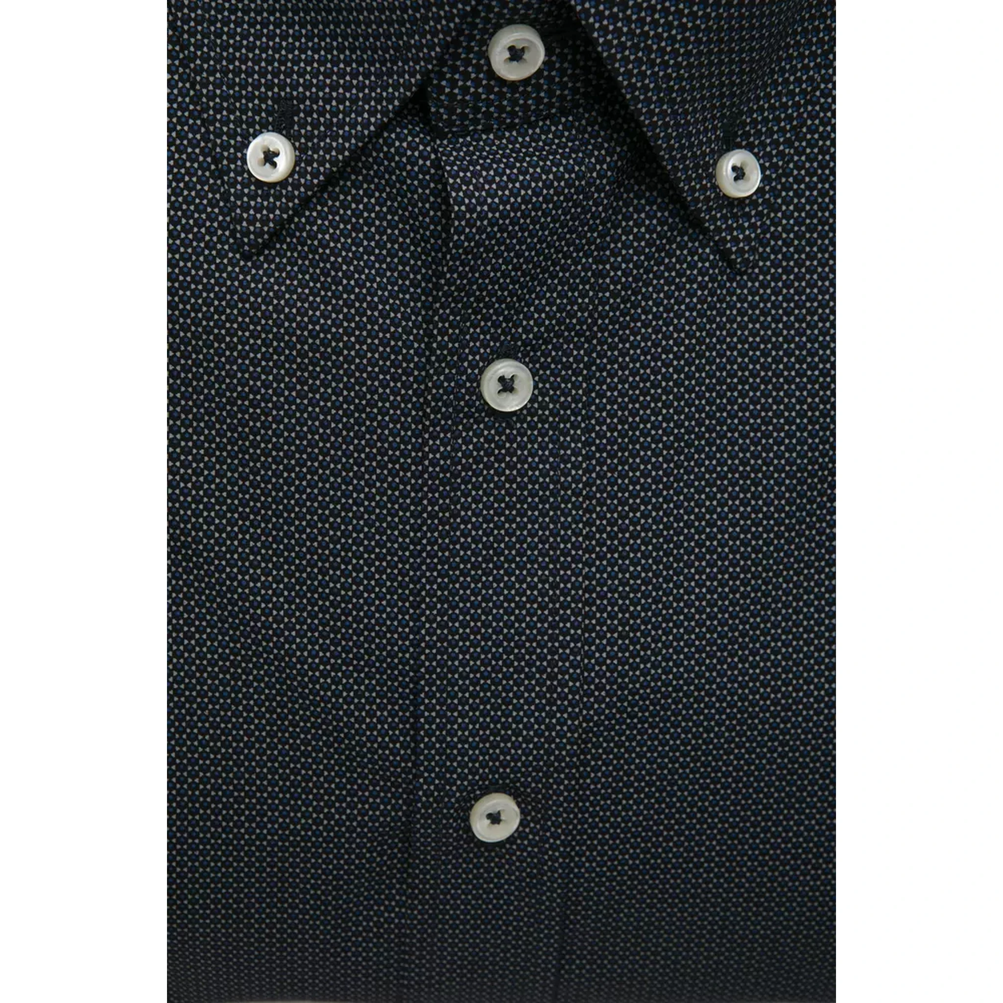 Black Cotton Men Shirt