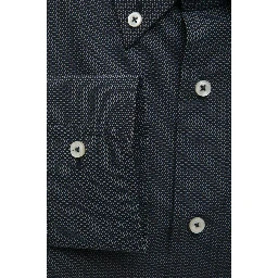 Black Cotton Men Shirt