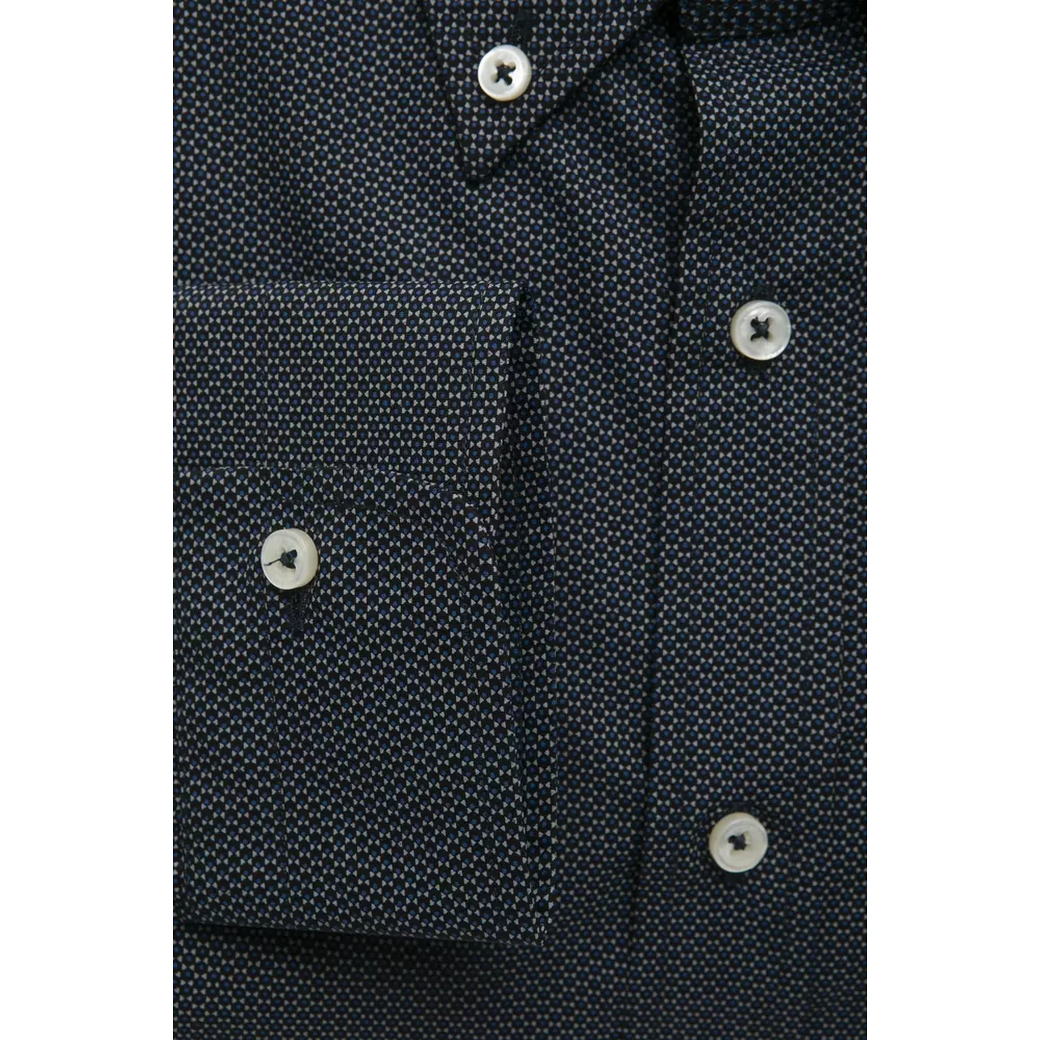 Black Cotton Men Shirt