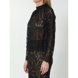Black lace blouse