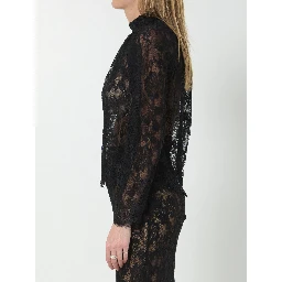 Black lace blouse