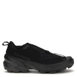 Black Polyester Athletic Sneakers