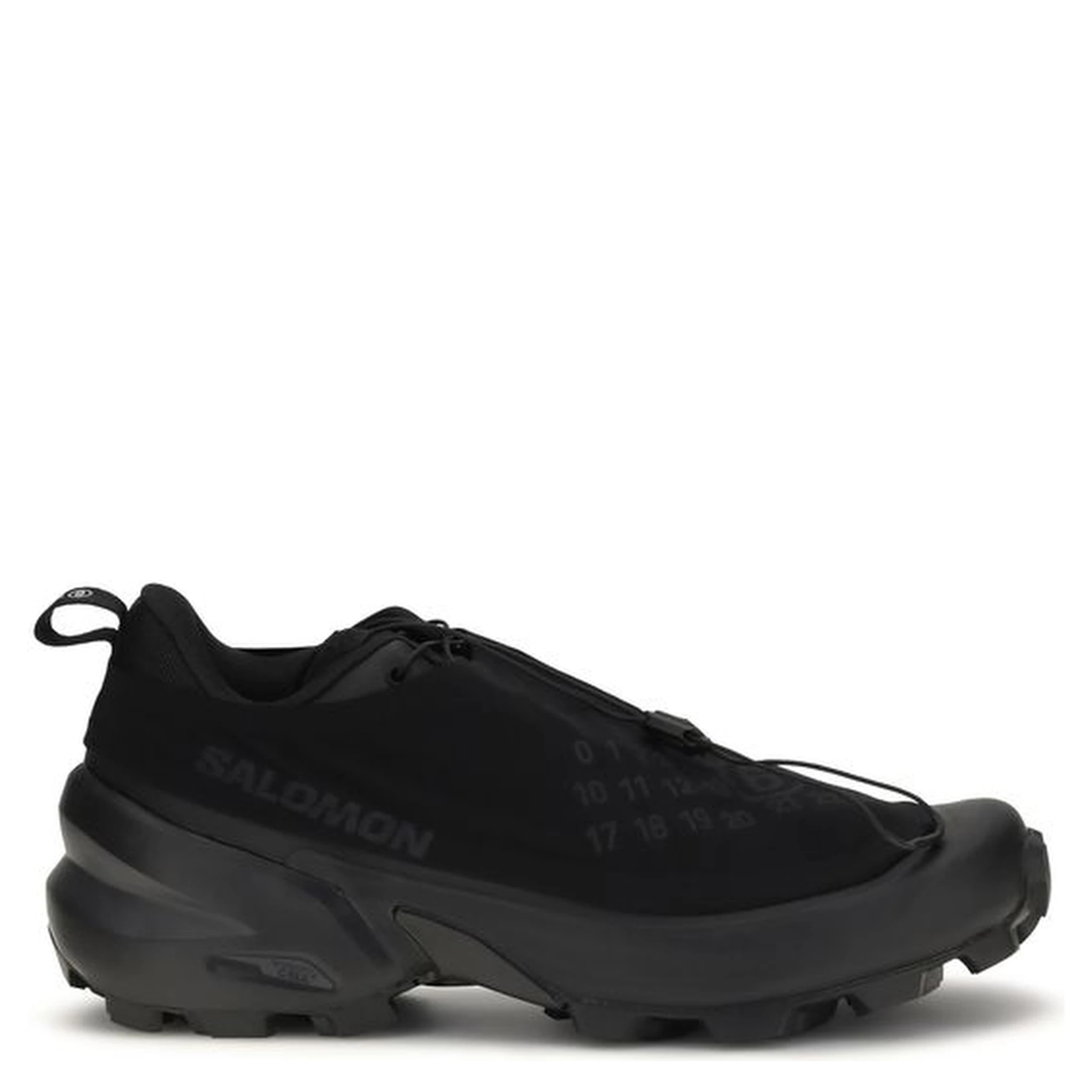 Black Polyester Athletic Sneakers