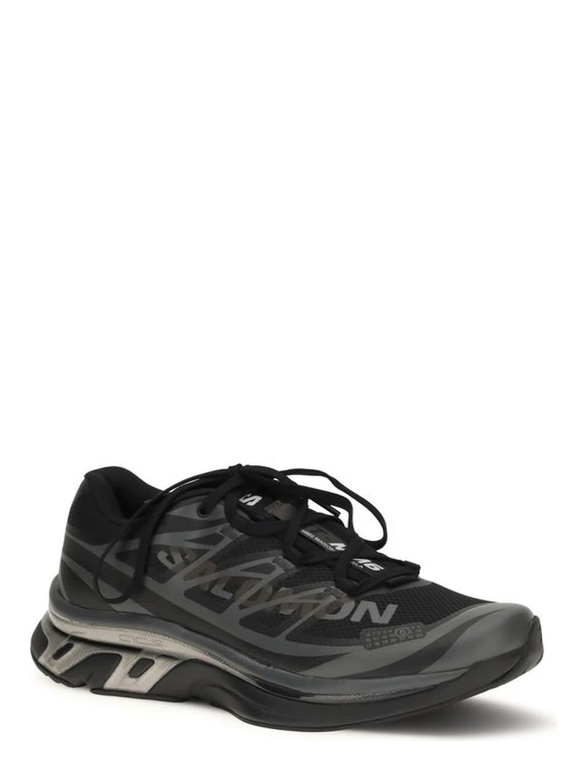 Black Polyamide Athletic Sneakers