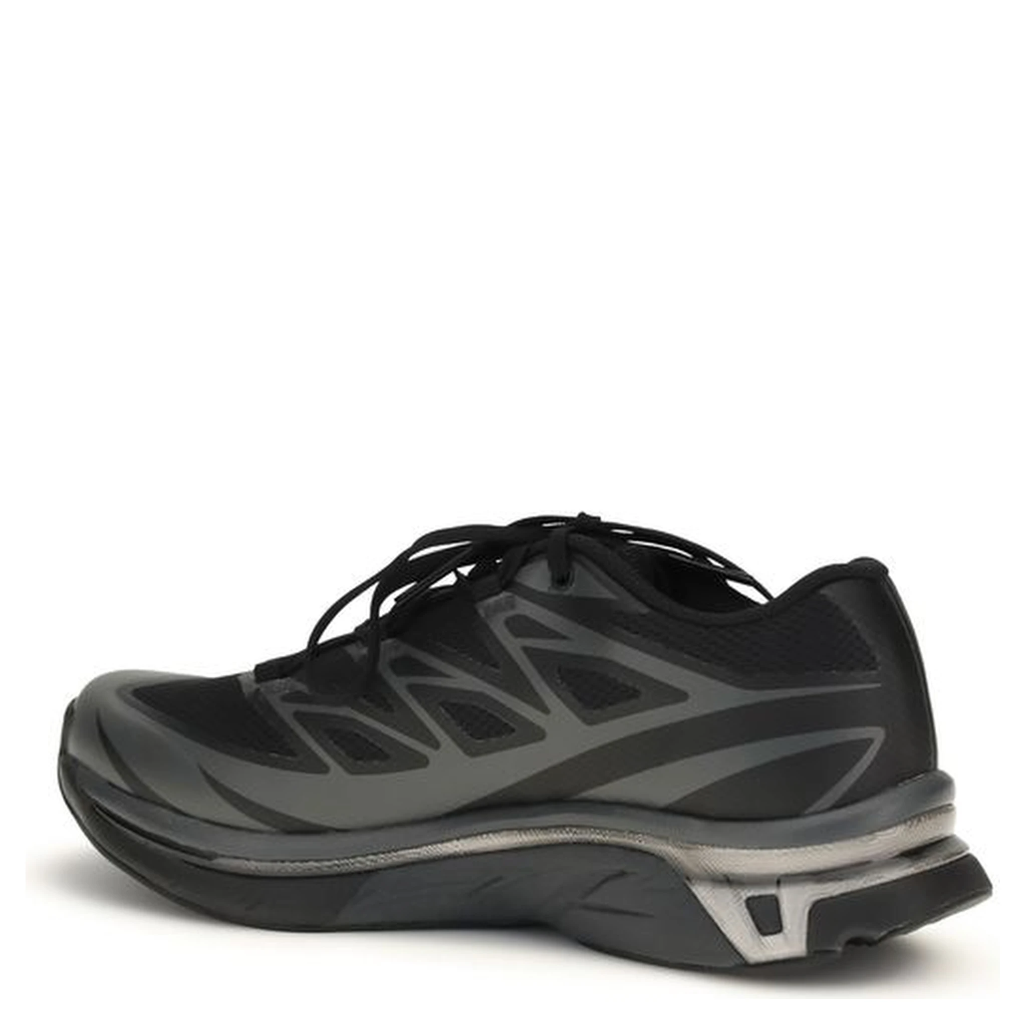 Black Polyamide Athletic Sneakers