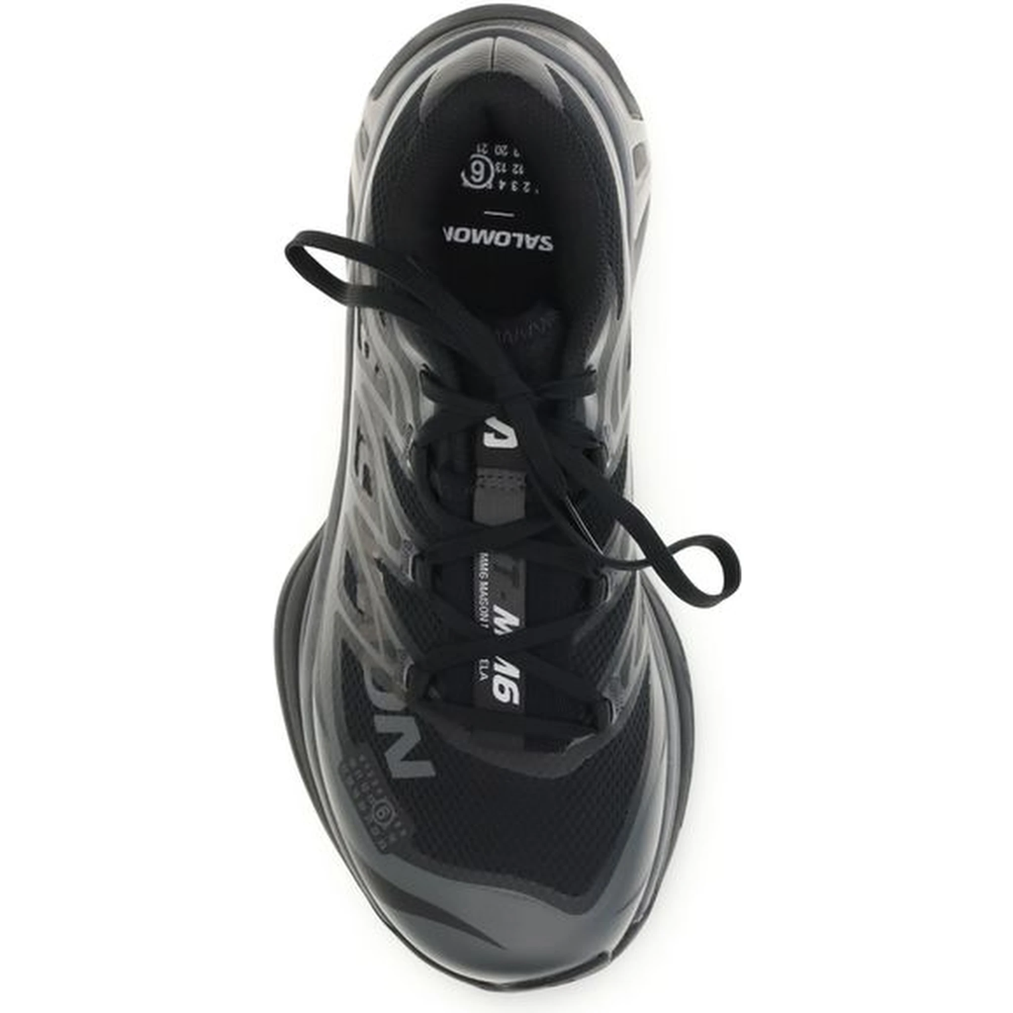 Black Polyamide Athletic Sneakers