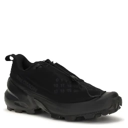 Black Polyester Athletic Sneakers