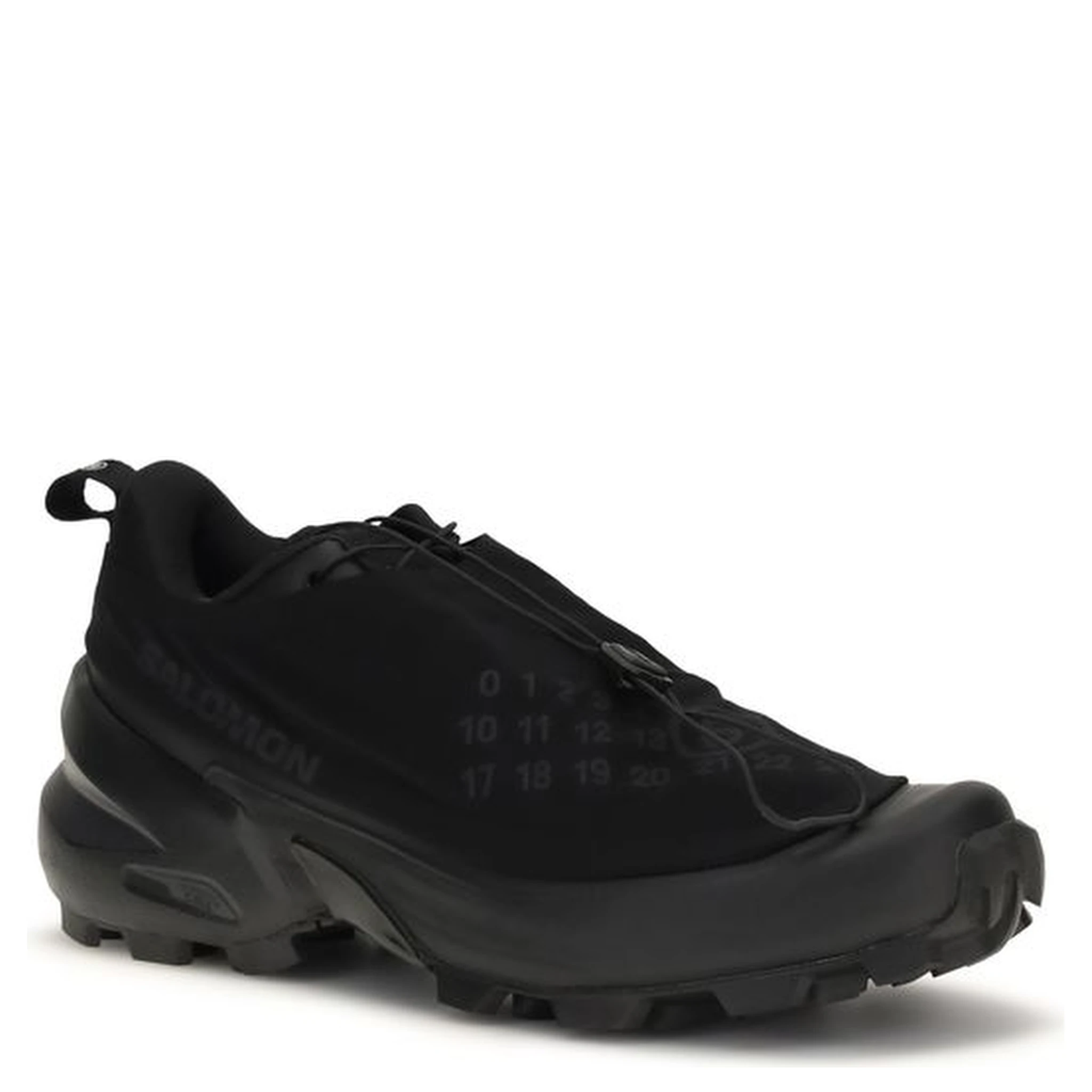 Black Polyester Athletic Sneakers