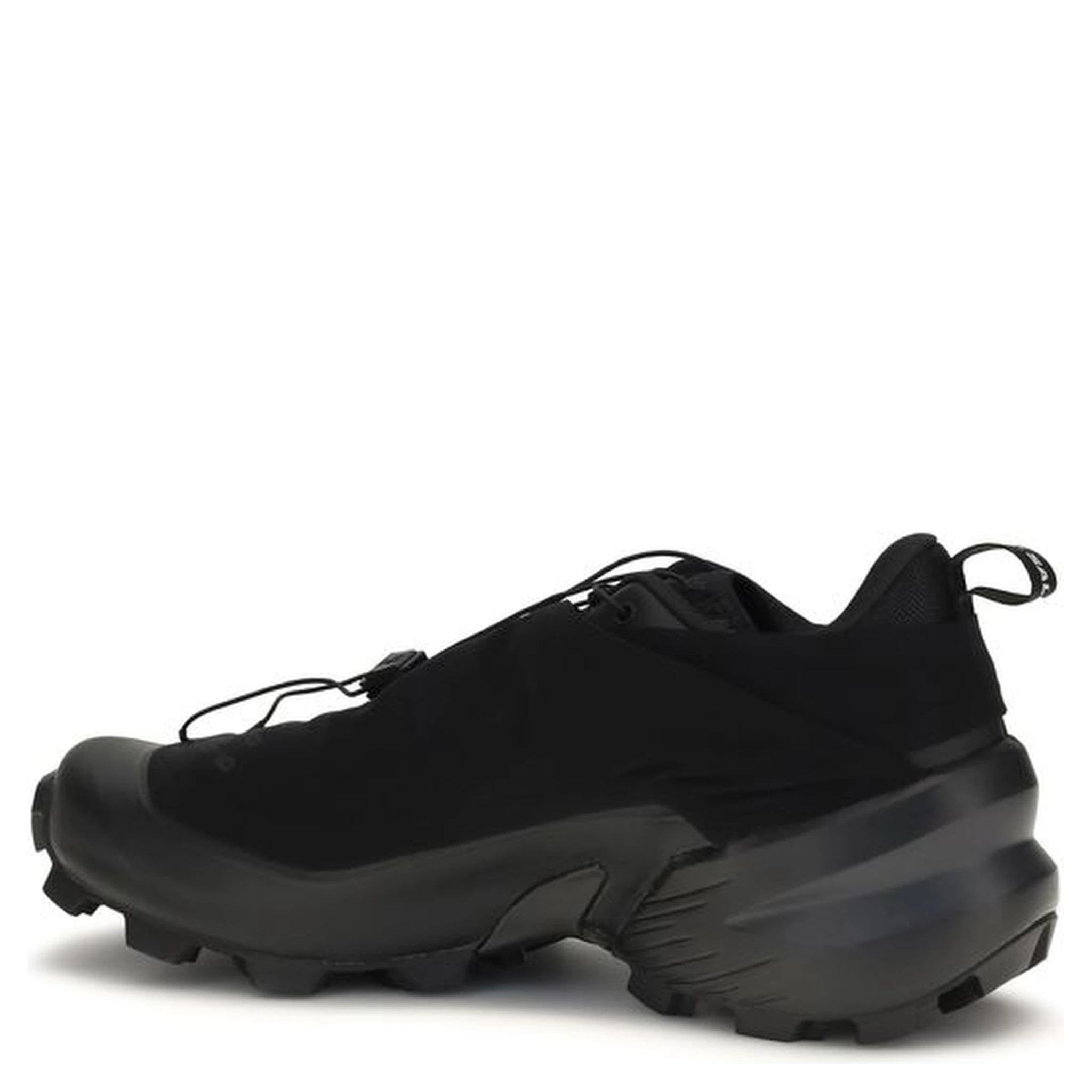 Black Polyester Athletic Sneakers