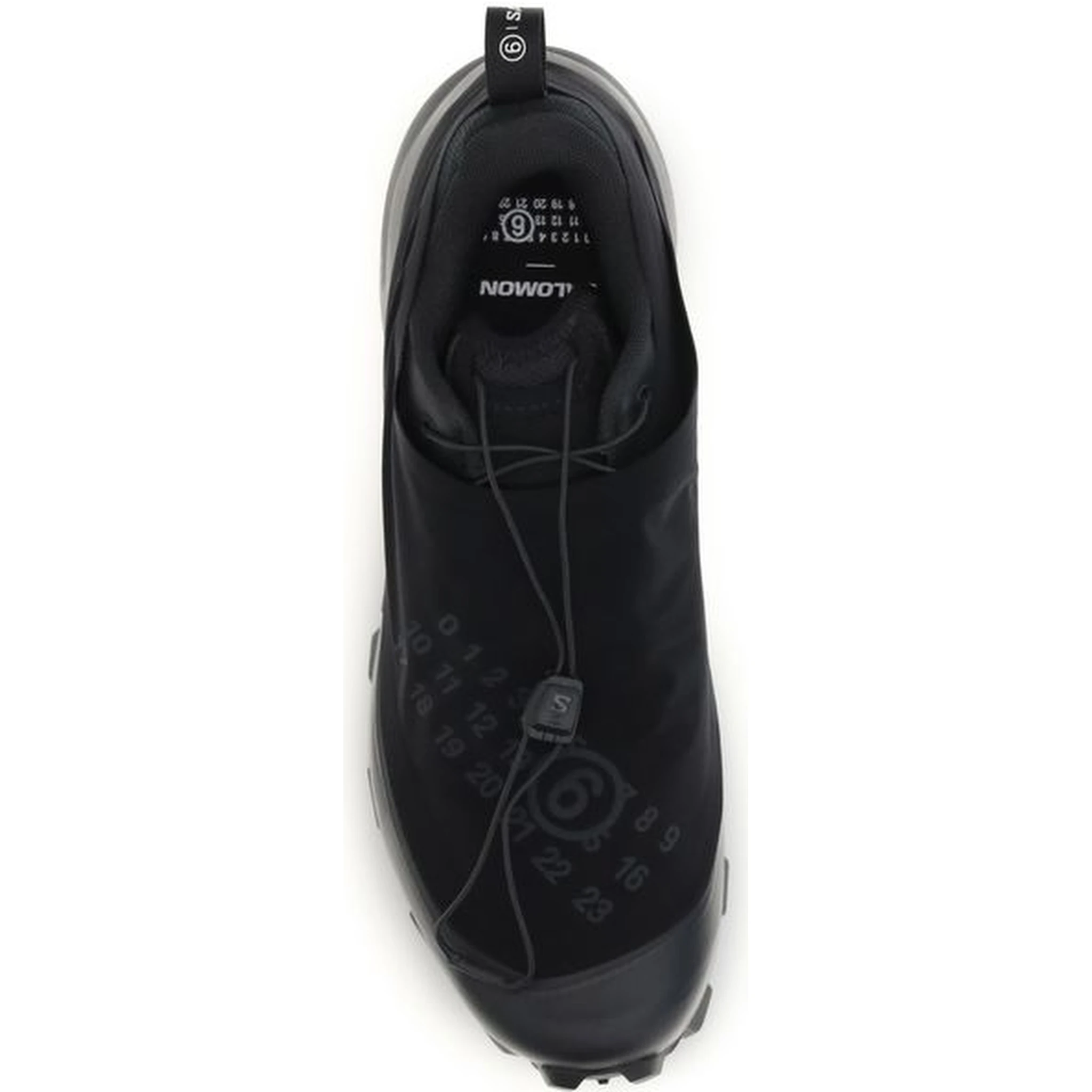 Black Polyester Athletic Sneakers