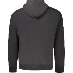 Black Cotton Men's Sweatshirt