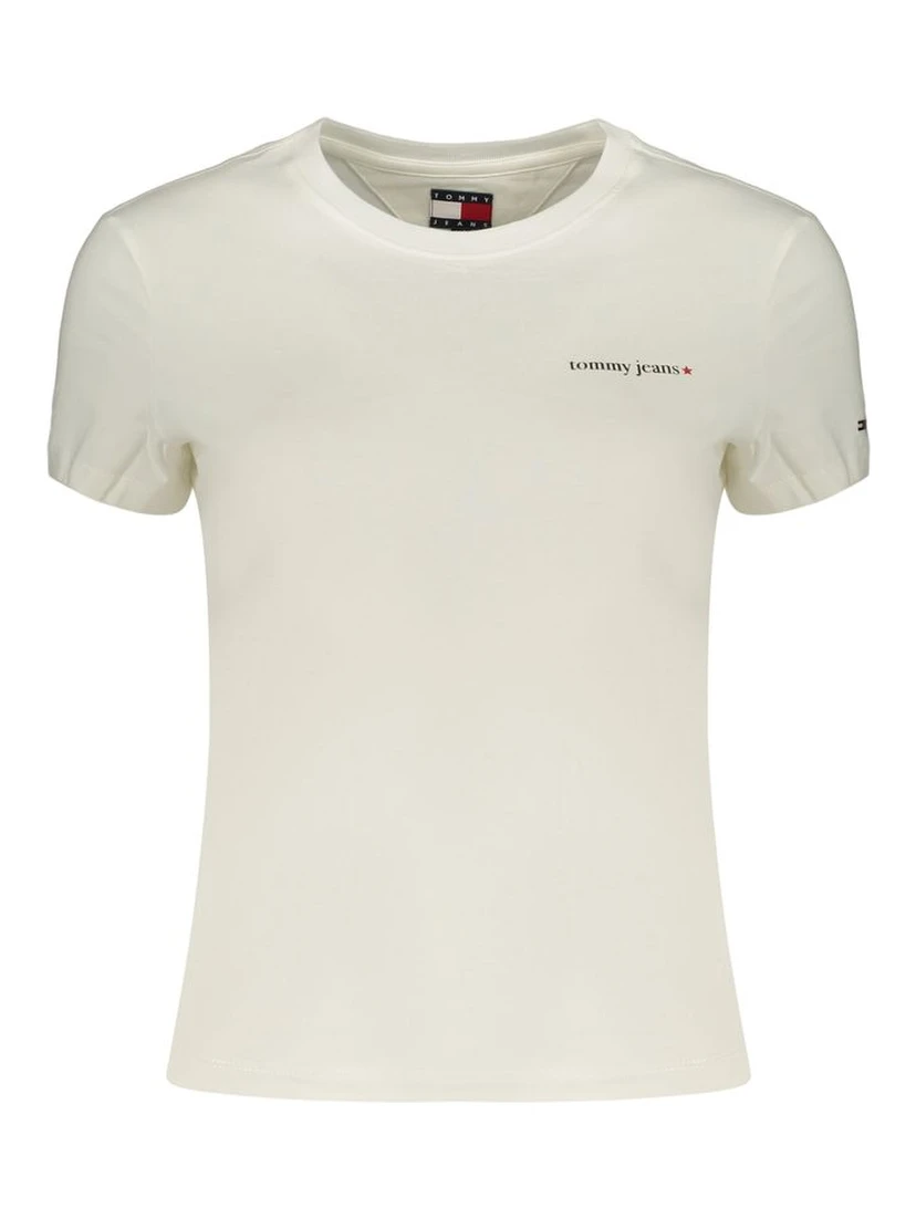 White Cotton Women's T-Shirt