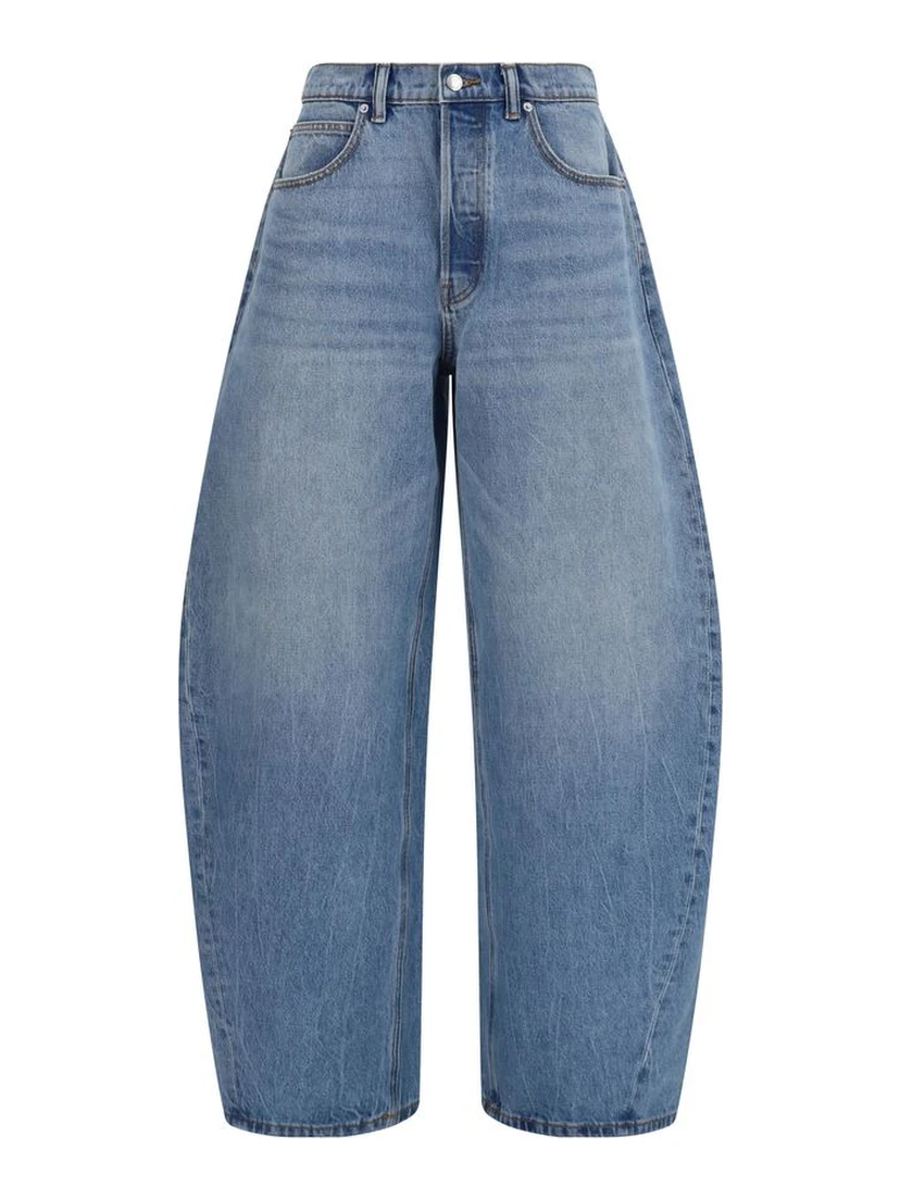 Blue Cotton Jeans Denim
