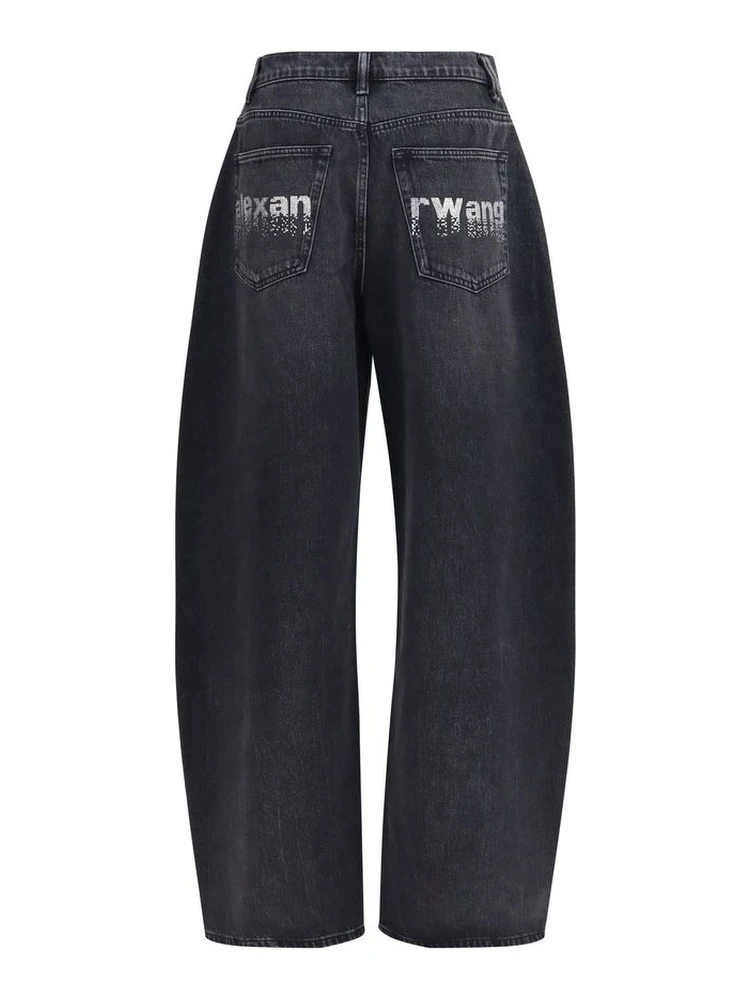 Black Cotton Jeans Denim alternative