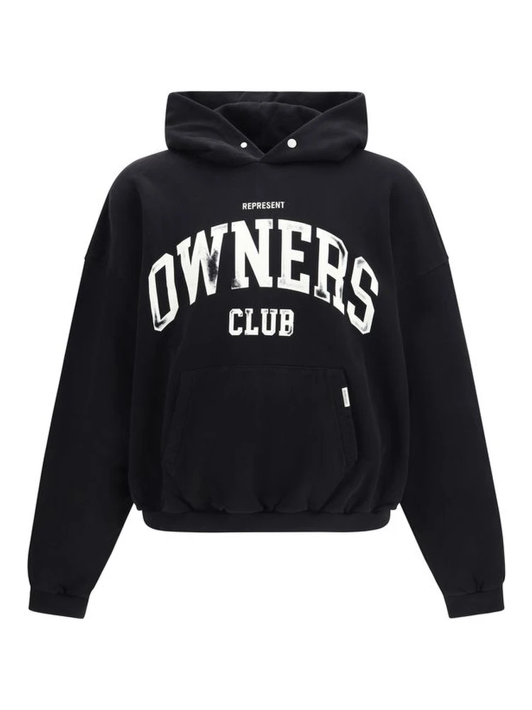 Black Cotton Sweatshirt