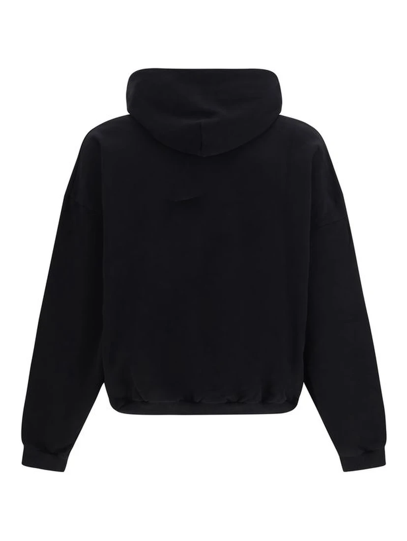 Black Cotton Sweatshirt