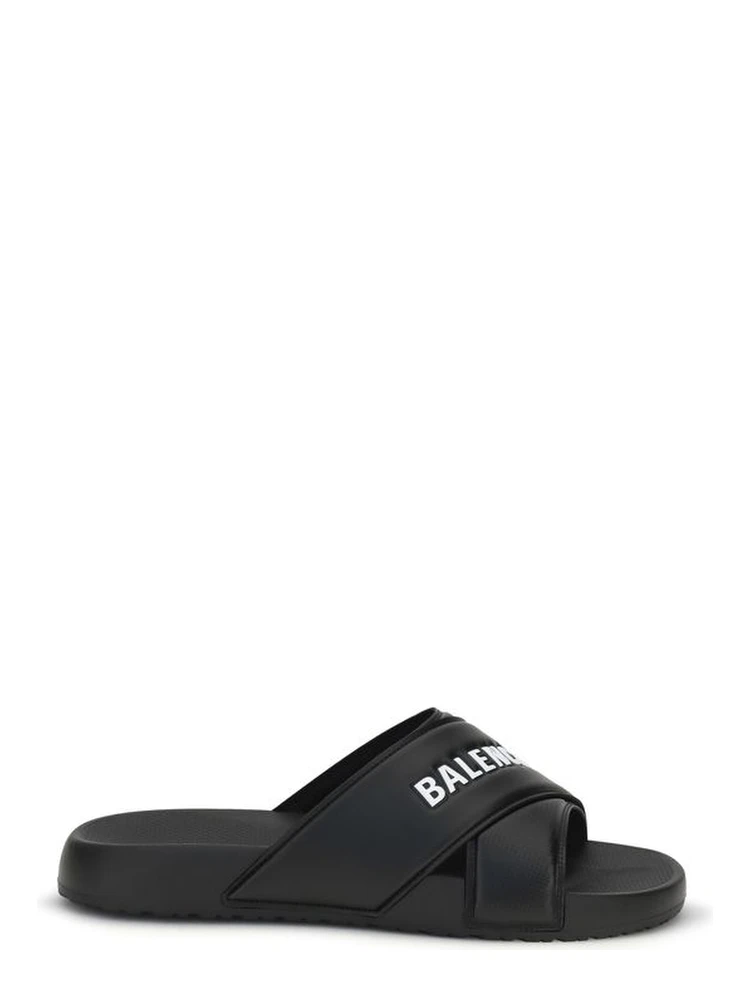 Black Rubber Sandals