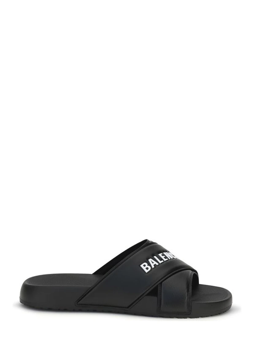 Black Rubber Sandals