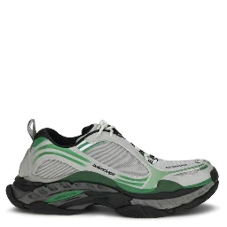 Gray Polyester Athletic Sneakers