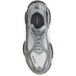 Gray Polyethylene Athletic Sneakers