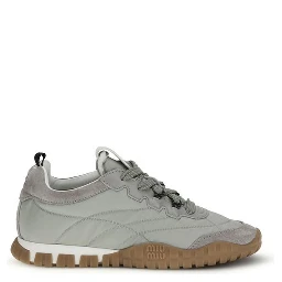 Gray Recycled Polyamide Athletic Sneakers