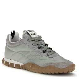 Gray Recycled Polyamide Athletic Sneakers
