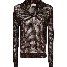 KNIT POINTELLE POLO