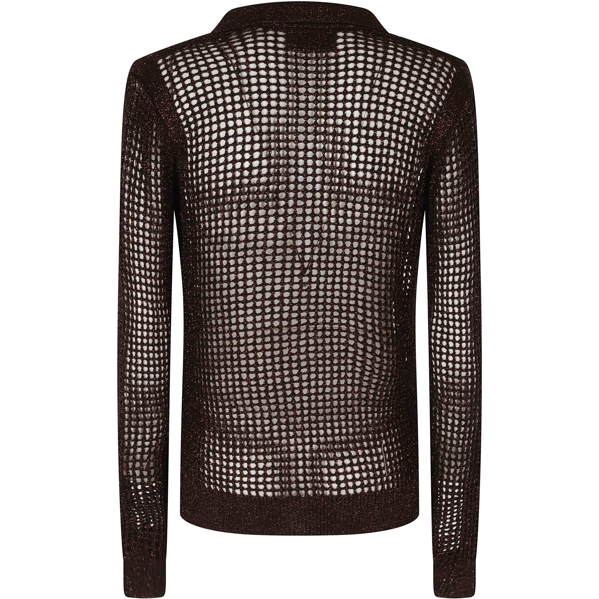 KNIT POINTELLE POLO