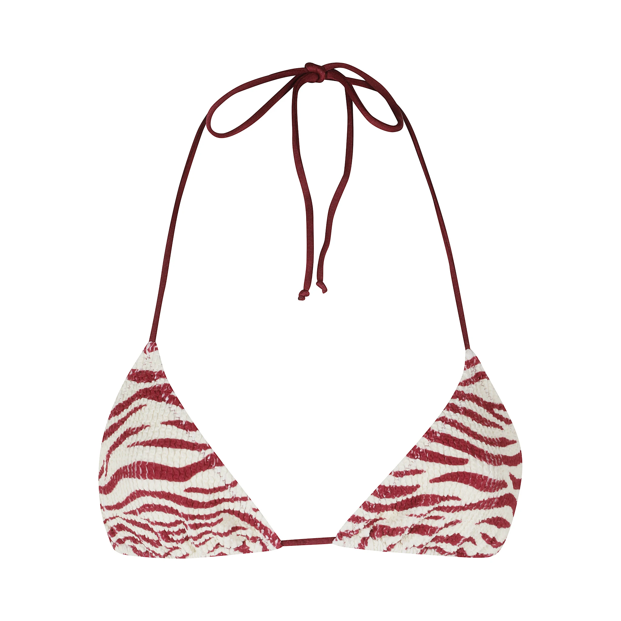 CRINKLE FULLY ADJUSTABLE TRIANGLE BIKINI