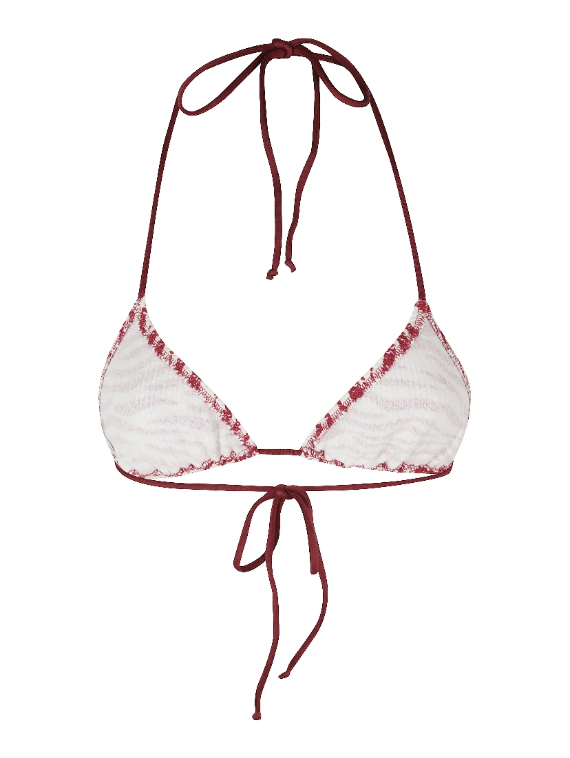 CRINKLE FULLY ADJUSTABLE TRIANGLE BIKINI