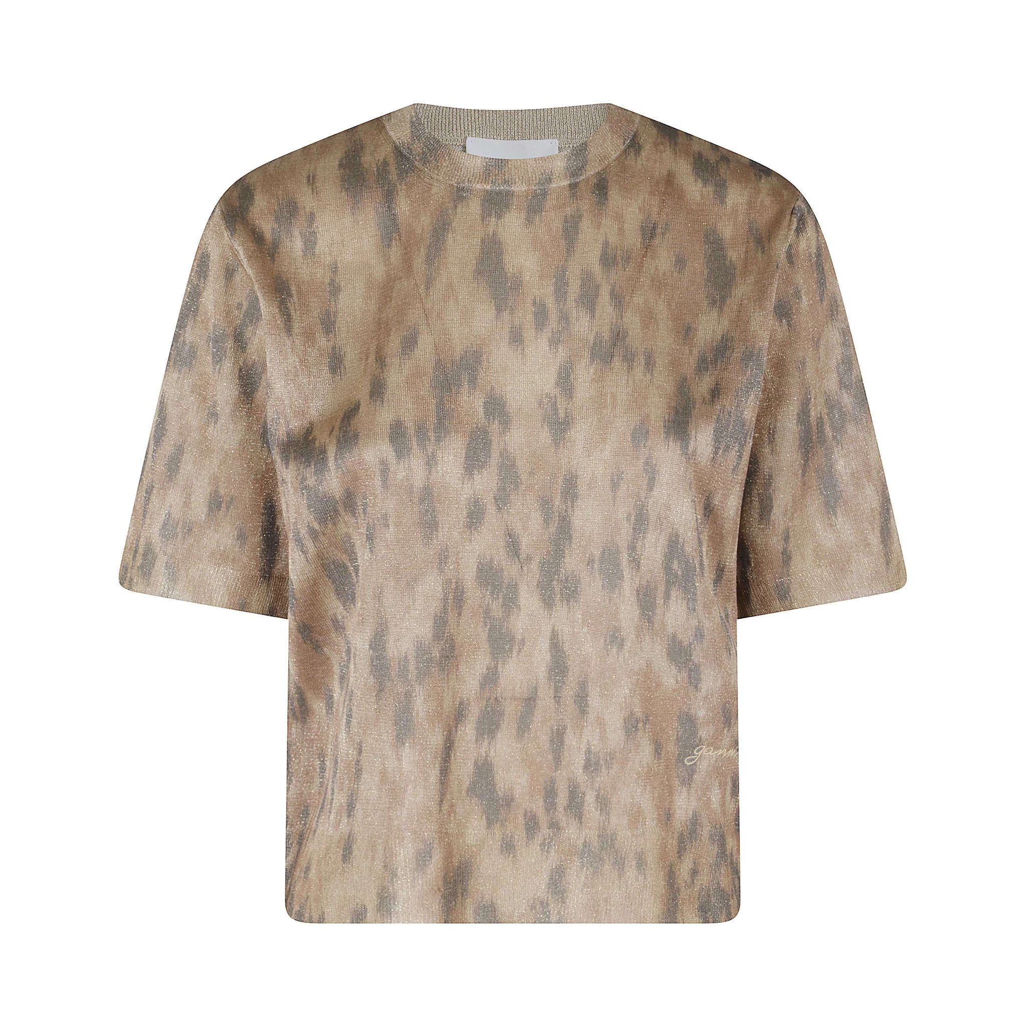 PRINTED METALLIC TSHIRT