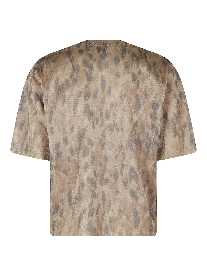 PRINTED METALLIC TSHIRT