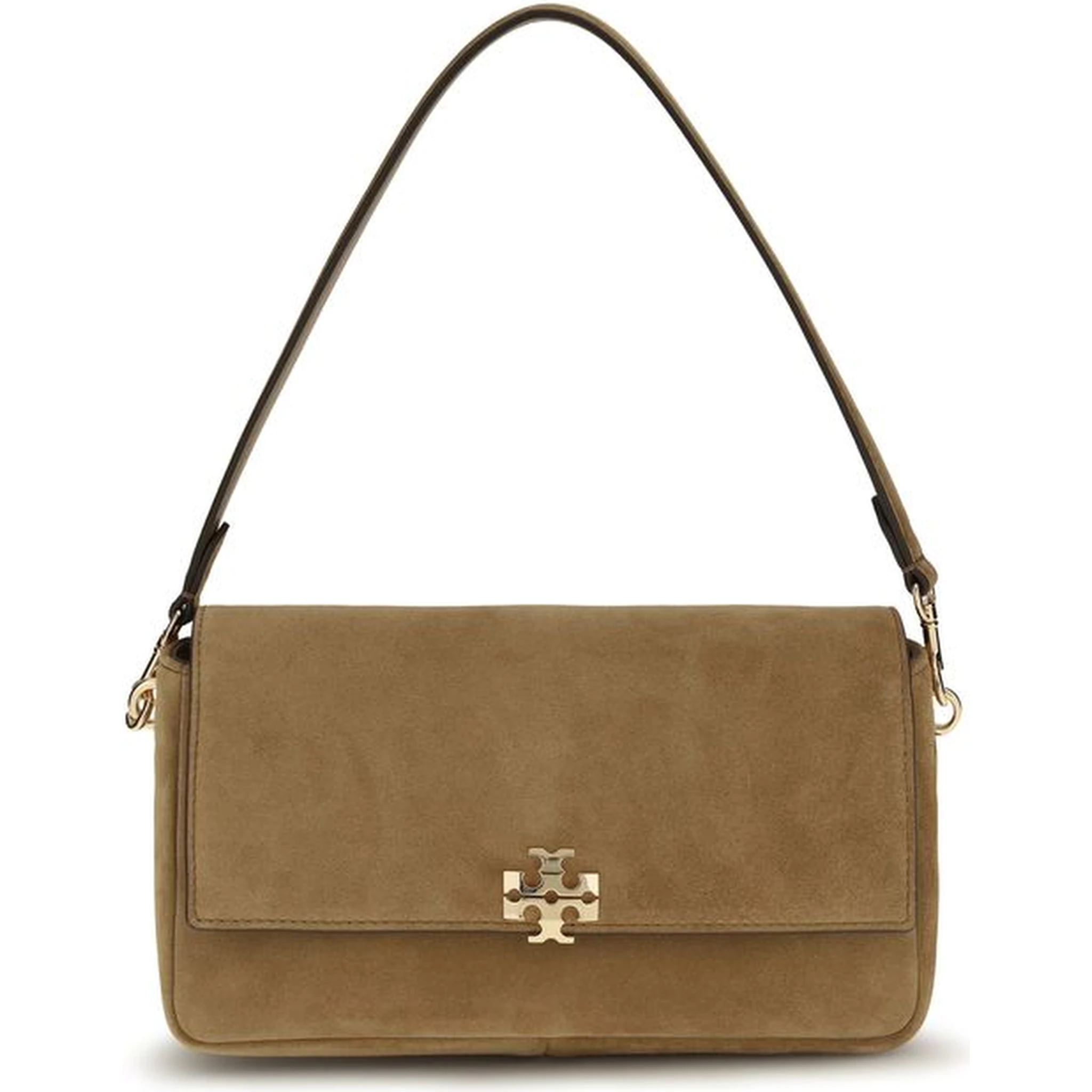 Beige Leather Shoulder Bag