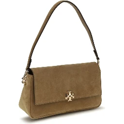 Beige Leather Shoulder Bag