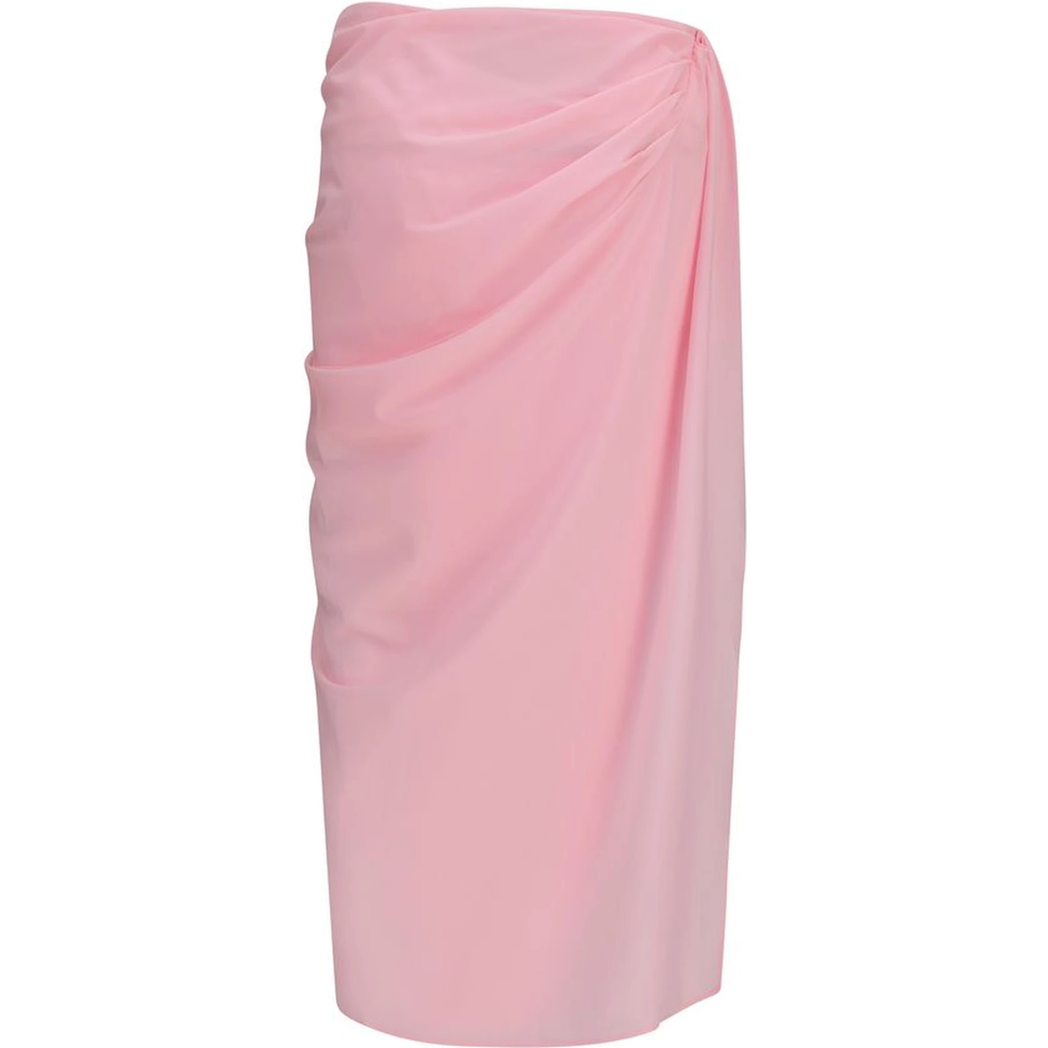 Multicolor Polyester Midi Skirt