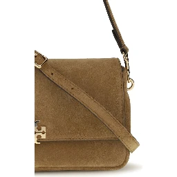 Beige Leather Shoulder Bag