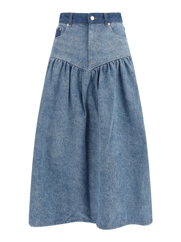 Blue Denim Skirt