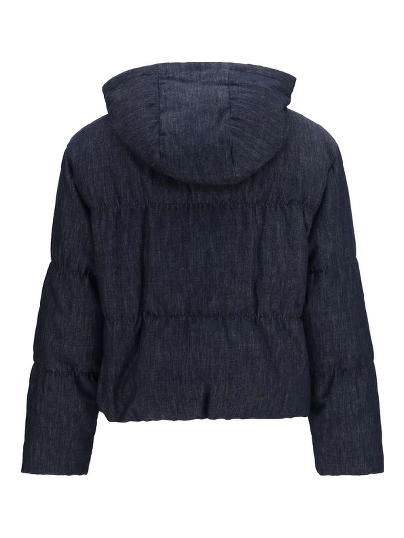 Blue Cotton Shell Jacket